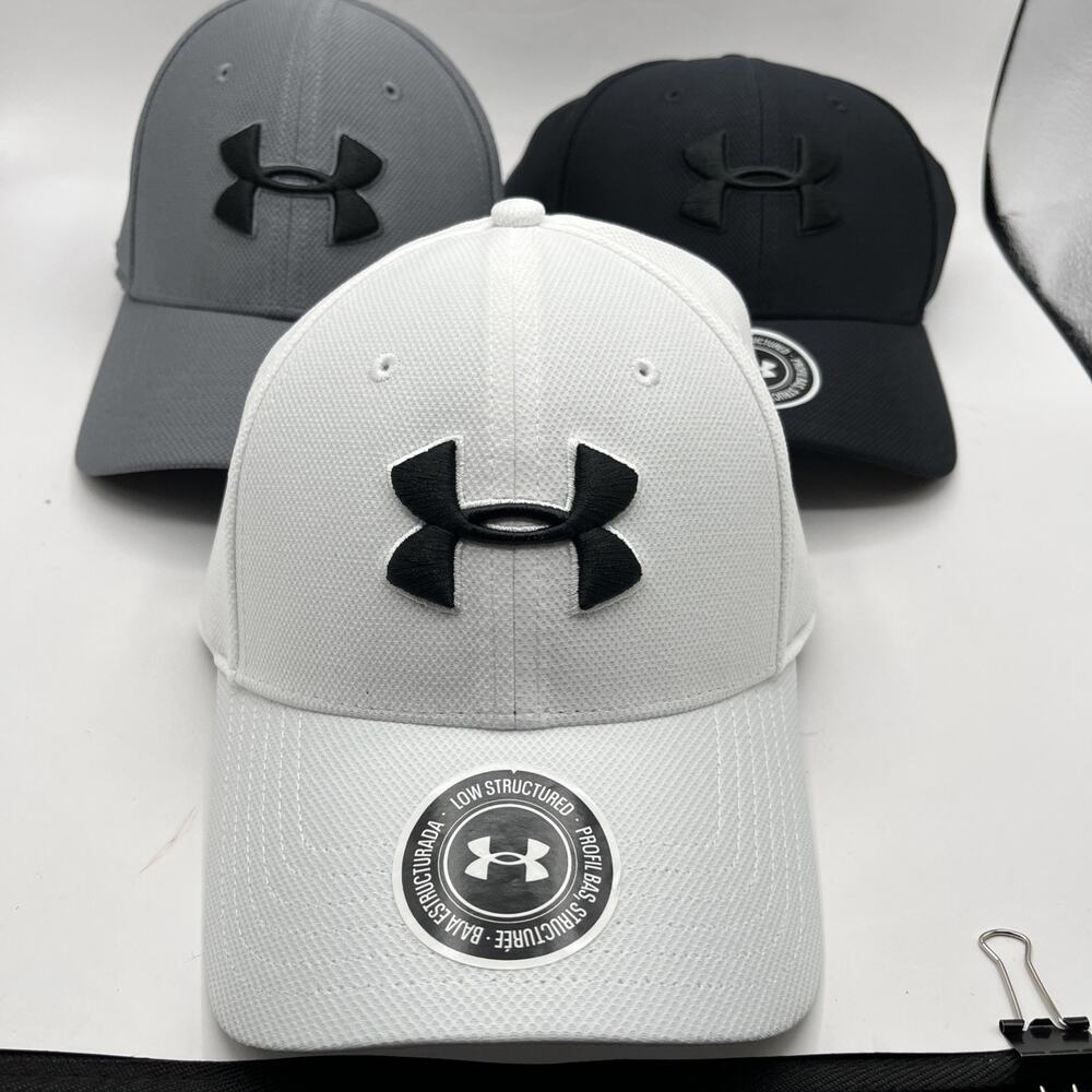 Under Armour Hat Cap Mens Gray Black White Lot Of 3 NWT SZ Large X—Large
